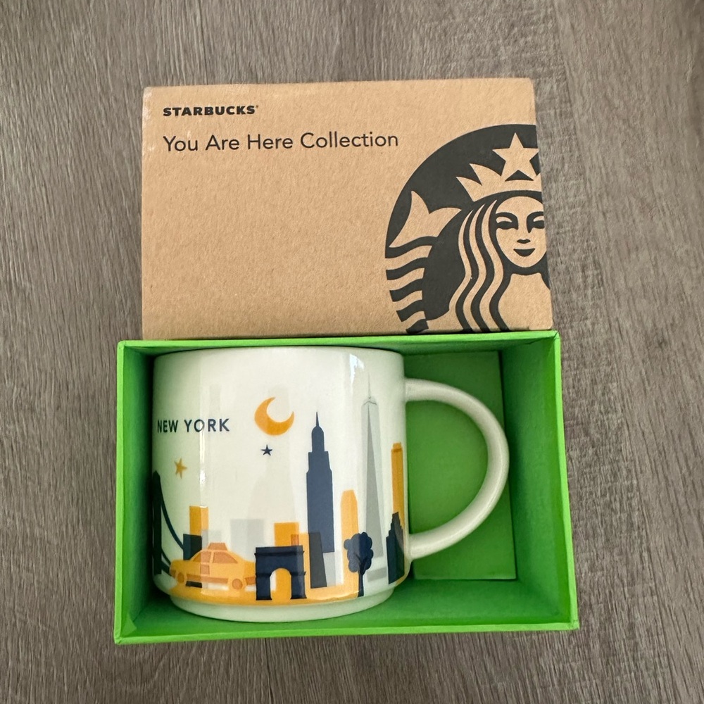 New Starbucks You Are Here Ceramic 14oz Mug Cup NEW YORK